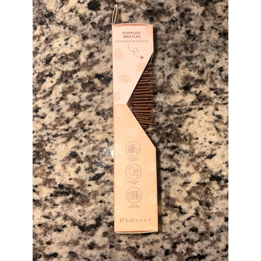 FHI Heat- UNbrush‎ Mini Detangling Brush, Sports Collection-Football, NEW!